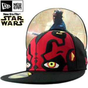 スターウォーズ×ニューエラ キャップ アンダーバイザー ダース モール ブラック/ラディエント/レッド STAR WARS×New Era DARTH MAUL Black/Radiant/Red｜cio