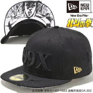 北斗の拳×ニューエラ 5950キャップ 199X ブラック メタリックゴールド Hokutonoken×New Era 59Fifty Cap 199X Black Metallic Gold｜cio