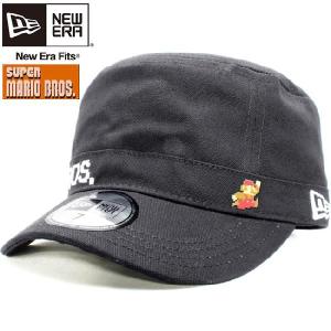 スーパーマリオブラザーズ×ニューエラ ワークキャップ WM01 マリオ ブラック スノーホワイト Super Mario Bros.×New Era Work Cap WM01 Mario Black  White｜cio