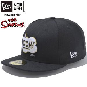 ザ シンプソンズ×ニューエラ 5950キャップ マルチロゴ ブラック スノーホワイト The Simpsons×New Era 59FIFTY Cap Multi Logo Black Snow White｜cio