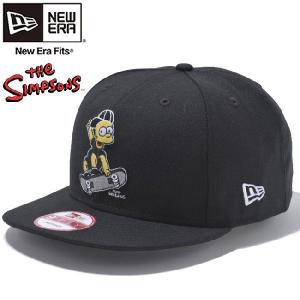 ザ シンプソンズ×ニューエラ 950 スナップバック キャップ バートロゴ ブラック スノーホワイト The Simpsons×New Era 9Fifty Cap Bart Logo Black Snow White｜cio