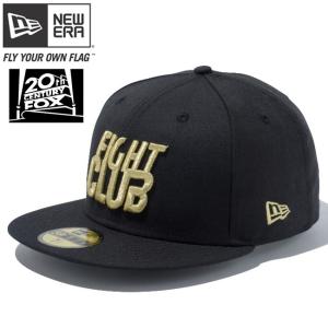 20世紀フォックス×ニューエラ 5950キャップ ゴールドロゴ ファイトクラブ ブラック ゴールド Twentieth Century Fox×New  Era 59FIFTY Cap GoldLogo FIGHT CLUB