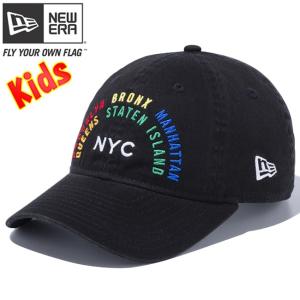 ニューエラ 920 スナップバック キッズ キャップ レインボー ファイブボロ ブラック スノーホワイト New Era 9TWENTY Snap Back Kids Cap Rainbow 5boro Black｜cio