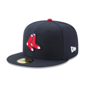 ぴ*も様 NEW ERA 59FIFTY ネイビー/レッド キャップ　73/8 59FIFTY ニューエラ キャップ レッドソックス オルタネイト ネイビー