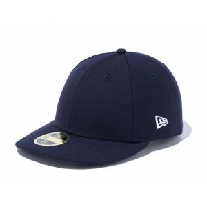 ニューエラ キャップ 無地 LP 59FIFTY ベーシック ネイビー ホワイトフラッグ｜cio