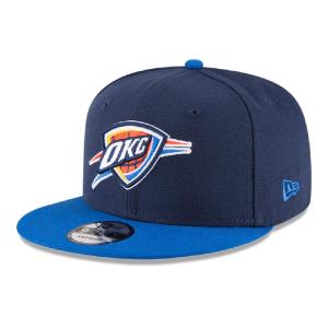 ニューエラ 9FIFTY オクラホマシティ・サンダー ネイビー ブルーバイザー 1個 New Era NBA20 950 OKLTHU 2TONE OTC 23J OKLAHOMA CITY THUNDER OSFM｜cio