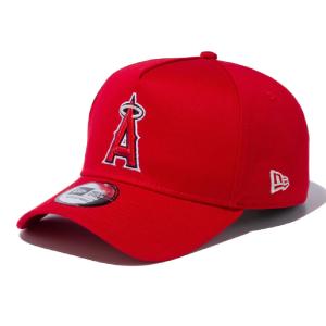 ニューエラ 9FORTY A-Frame ロサンゼルス・エンゼルス スカーレット ホワイト 1個 New Era 940 AF CTN LOSANG SCA TEAM COLOR 23J ANAHEIM ANGELS OSFM｜cio