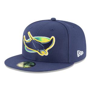 ニューエラ 59FIFTY MLBオンフィールド タンパベイ・レイズ オルタネイト ライトネイビー 1個 New Era ACPERF TAMRAY ALT 23J TAMPA BAY RAYS｜cio