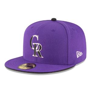 ニューエラ 59FIFTY MLBオンフィールド コロラド・ロッキーズ オルタネイト2 トゥルーパープル 1個 New Era ACPERF COLROC ALT2 23J COLORADO ROCKIES｜cio