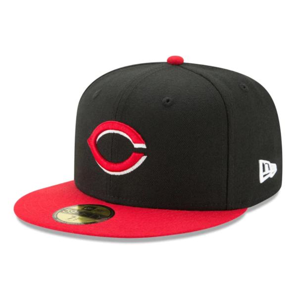 ニューエラ 59FIFTY MLBオンフィールド シンシナティ・レッズ オルタネイト ブラック スカ...