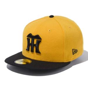 ニューエラ 59FIFTY 阪神タイガース エーゴールド ブラック ブラックバイザー エーゴールド 1個 New Era 5950 NPB HANTIG AGLD BLK BLK 23J HANSHIN TIGERS｜cio