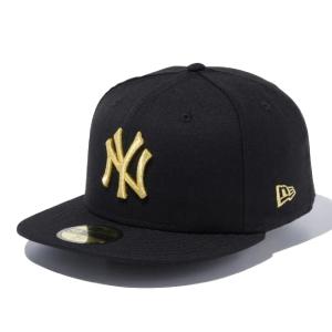 ニューエラ 59FIFTY ニューヨーク・ヤンキース ブラック ゴールド ブラック ゴールド 1個 New Era 5950 NEYYAN BLK MGLD 23J NEW YORK YANKEES｜cio