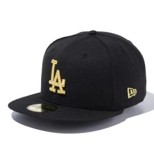 ニューエラ 59FIFTY ロサンゼルス・ドジャース ブラック ゴールド ブラック ゴールド 1個 New Era 5950 LOSDOD BLK MGLD 23J LOS ANGELES DODGERS｜cio