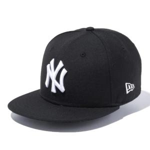 ニューエラ Youth 9FIFTY ニューヨーク・ヤンキース ブラック ホワイト ブラック ホワイト 1個 New Era YOUTH 950 NEYYAN BLK SWHI 23J NEW YORK YANKEES YTH｜cio