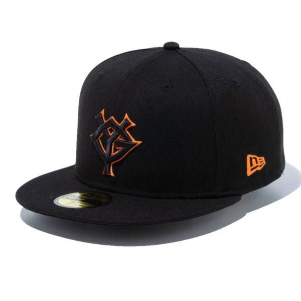 ニューエラ 59FIFTY 読売ジャイアンツ ブラック ブラック ラストオレンジ 1個 New Er...