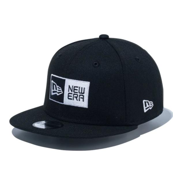 ニューエラ キッズ Youth 9FIFTY ボックスロゴ ブラック ホワイト Kids OSFM ...