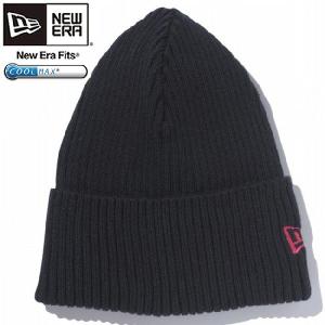 クールマックス(R)×ニューエラ ニットキャップ ミリタリーニット ブラック ピンク COOL MAX(R)×New Era Knit Cap Military Knit Black Pink｜cio