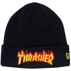 スラッシャー×ニューエラ ニットキャップ カフニットミッド ブラック マルチカラー オンブレゴールド Thrasher×New Era Knit Cap Cuff Knit Mid Black｜cio