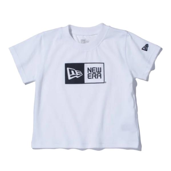 ニューエラ Child S/S Tシャツ コットン ボックスロゴ ホワイト ブラック ホワイト 1枚...