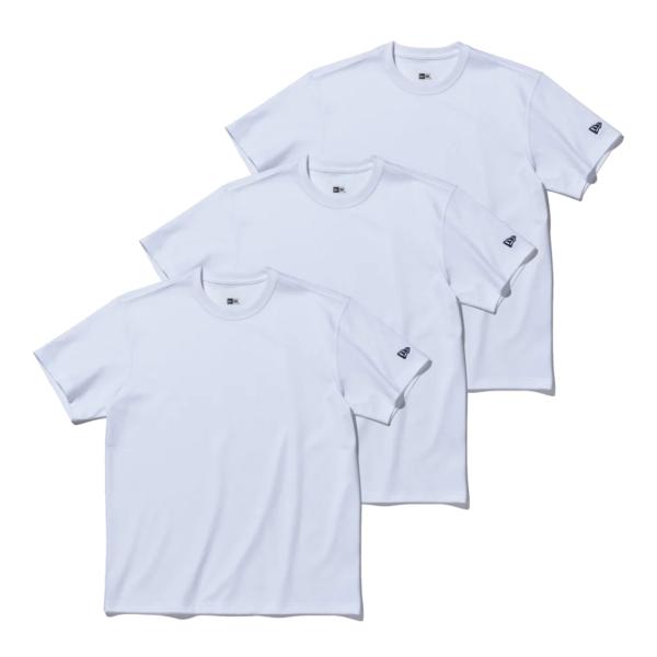 ニューエラ S/S Tシャツ 3-Pack パフォーマンス ホワイト ホワイト 1セット New E...