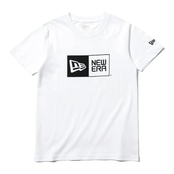 ニューエラ Youth S/S Tシャツ コットン ボックスロゴ ホワイト ブラック 1枚 New ...