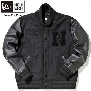 ニューエラ スタジアムジャケット ブラック チャコールグレー ブラック New Era Stadium Jacket Black Charcoal Gray(Grey) Black｜cio