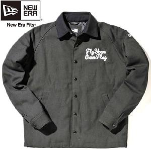 ニューエラ コーチジャケット ウール FYOF ブラック ホワイト New Era Coach Jacket Wool FYOF Black White｜cio