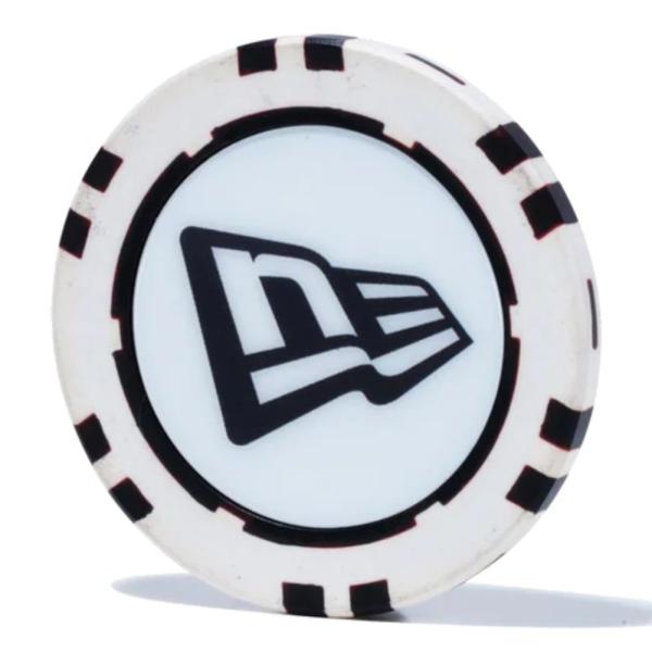 ニューエラ ゴルフ チップマーカー フラッグロゴ ホワイト ブラック 1個 New Era Golf...