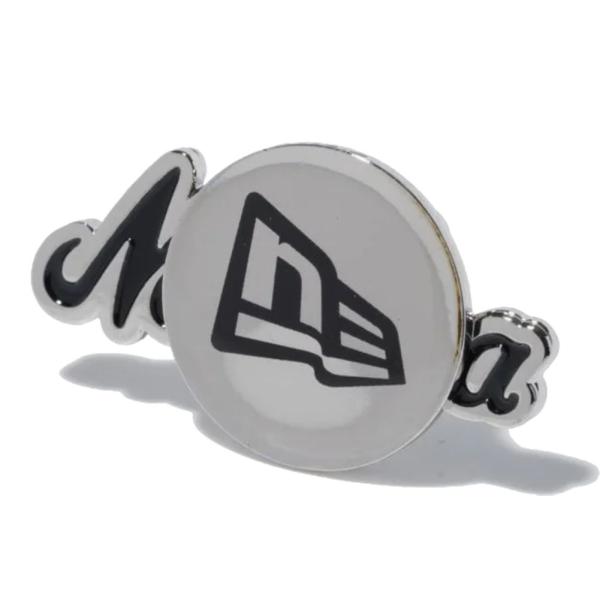 ニューエラ ゴルフ ベーシックマーカー ニューエラオールドロゴ フラッグロゴ シルバー ブラック 1...