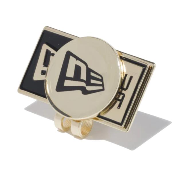 ニューエラ ゴルフ ベーシックマーカー ニューエラボックスロゴ フラッグロゴ ゴールド ブラック 1...