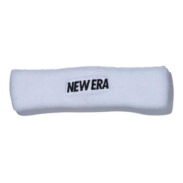 ニューエラ ヘッドバンド ワードマークロゴ ホワイト ブラック 1個 New Era Head Ba...