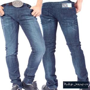 ヌーディージーンズ テープテッド オーガニック フラットネイビー Nudie Jeans Tape Ted Organic Flat Navy｜cio