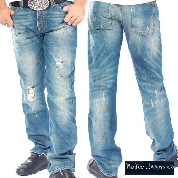 ヌーディージーンズ アベレージジョー オーガニック ガレージウォーン Nudie Jeans Ave...