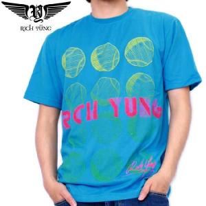 【SALE】リッチ ヤング S/S Tシャツ RY-SP10-05 シアン RICH YUNG SS TEE RY-SP10-05 Cyan｜cio