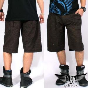 リッチヤング ハーフ ブッシュ パンツ RYSP11-CS05 ブラウン RICH YUNG Half Bush Pants Brown｜cio