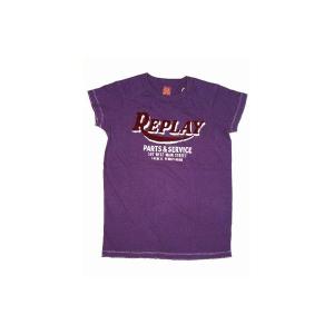 【SALE】REPLAY M2486 S/S TEE Purple リプレイ M2486 SS Tシャツ パープル｜cio