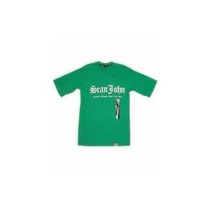 【SALE】SEAN JOHN S/S TEE Green/White ショーンジョン S/S Tシャツ グリーン/ホワイト｜cio