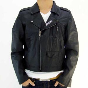 Smet S41827 BIKER JACKET Black White スメット バイカージャケット ブラック ホワイト｜cio