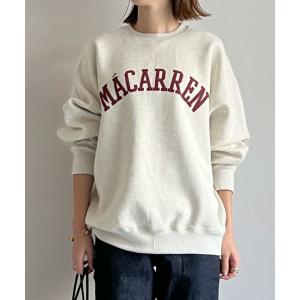 MICA&amp;DEAL (マイカアンドディール)　"MACARREN"ロゴスウェットプルオーバー　0122409298　OATMEAL　オートミール