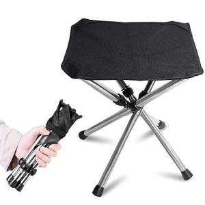 KVASSアウトドアチェア 折りたたみ椅子 軽量 コンパクト キャンプ イス 4脚伸縮 耐荷重100kg 収納バッグ付き 釣り 運動会 登山 BBQ