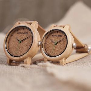 ペアウォッチ カップル 夫婦 木製腕時計 ボボ...の詳細画像3