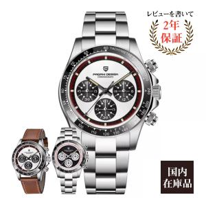腕時計 アンティーク メンズ 40代 50代 パガーニデザイン PAGANI DESIGN オマージュウォッチ クロノグラフ クォーツ 父の日 PD-1676