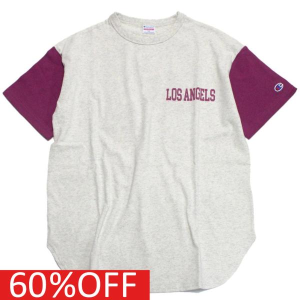 セール 「50%OFF」 半袖Tシャツ &quot;チャンピオン&quot; 子供服 ガールズロングスリーブ ビッグTシ...