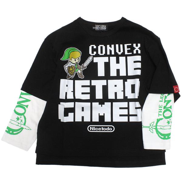 セール 「50%OFF」 長袖Tシャツ &quot;コンベックス　CONVEX&quot; レトロゲームス / レイヤー...