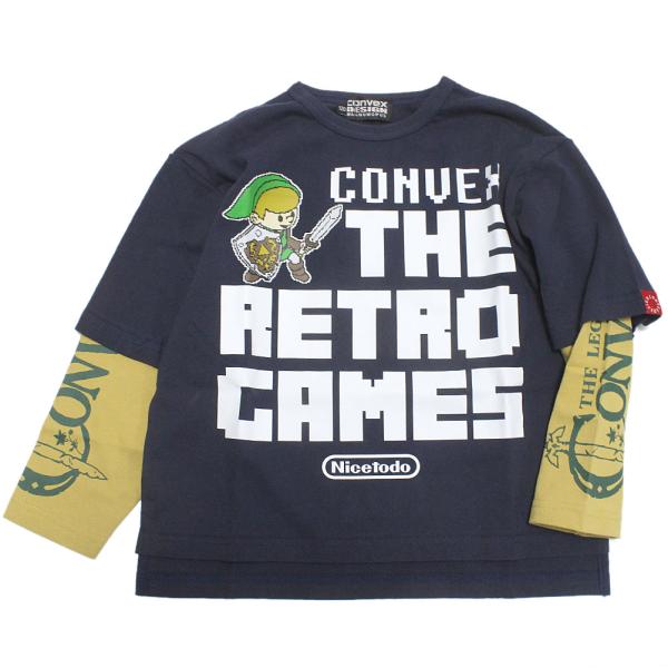 セール 「50%OFF」 長袖Tシャツ &quot;コンベックス　CONVEX&quot; レトロゲームス / レイヤー...