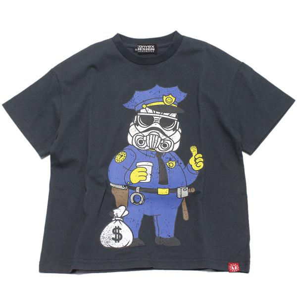 セール 「50%OFF」 半袖Tシャツ &quot;コンベックス　CONVEX&quot; ポリス WIDE-T チャコ...