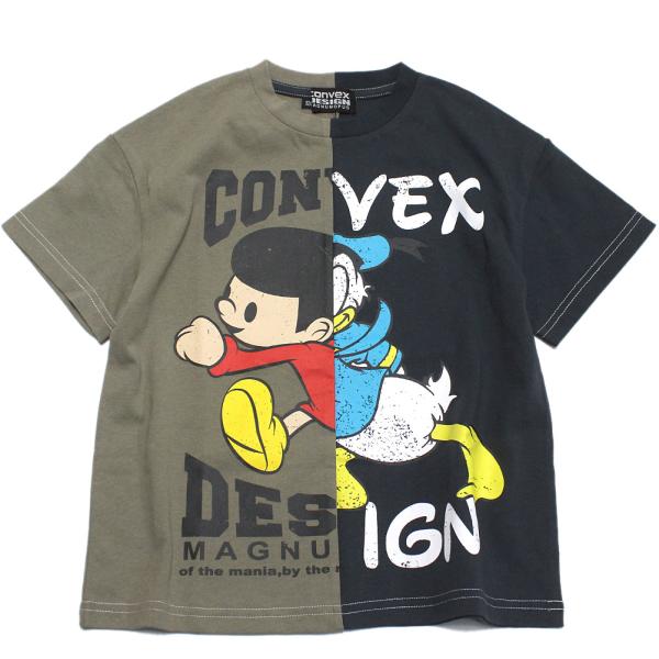 セール 「50%OFF」 半袖Tシャツ &quot;コンベックス　CONVEX&quot; リメイク風/WIDE-T ベ...