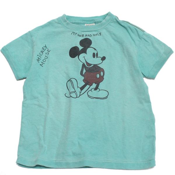 半袖Tシャツ &quot;DD×ミッキー&quot; 子供服 ビンテージテンジク MICKEY ラクガキ TEE 28L...