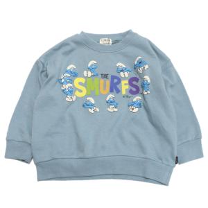 トレーナー・ニット "エフオーキッズ" 子供服 スマーフコラボトレーナー ブルー(BL)｜子供服サーカス ヤフーショップ