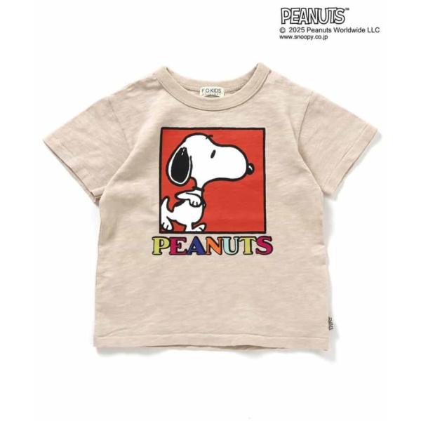 セール 「50%OFF」 半袖Tシャツ &quot;エフオーキッズ&quot; PEANUTSフェードカラーTシャツ キ...